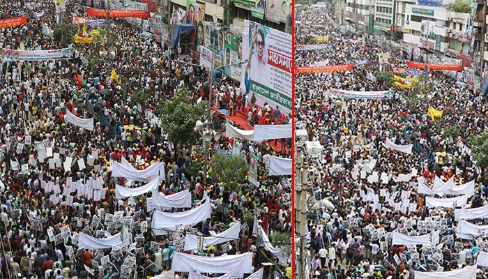 নয়াপল্টনে বিএনপি নেতাকর্মীদের ঢল নয়াপল্টনে বিএনপি নেতাকর্মীদের ঢল