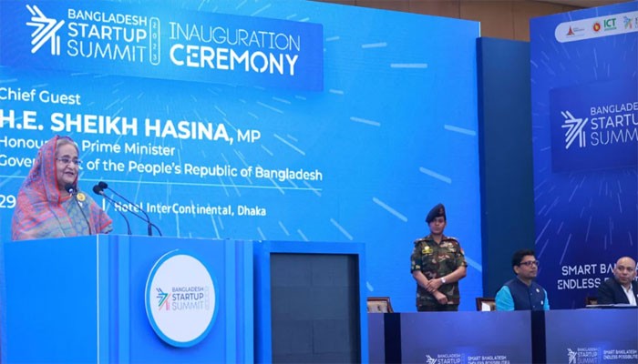 বাংলাদেশ স্টার্টআপ সামিট উদ্বোধন করলেন প্রধানমন্ত্রী বাংলাদেশ স্টার্টআপ সামিট উদ্বোধন করলেন প্রধানমন্ত্রী