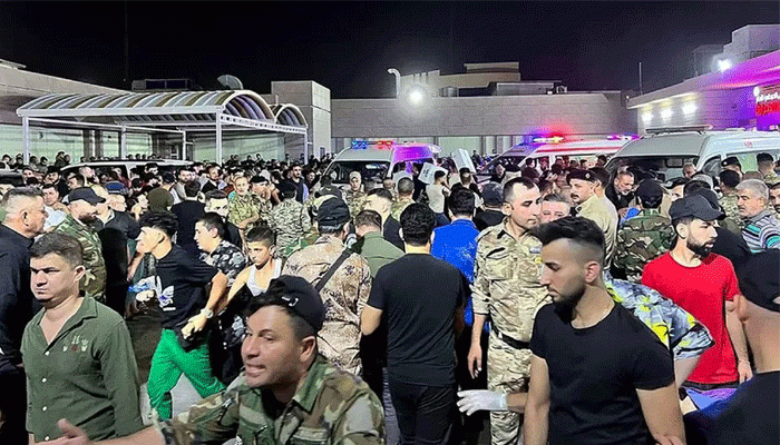 ইরাকে বিয়ের অনুষ্ঠানে আগুনে পুড়ে ১০০ জনের মৃত্যু