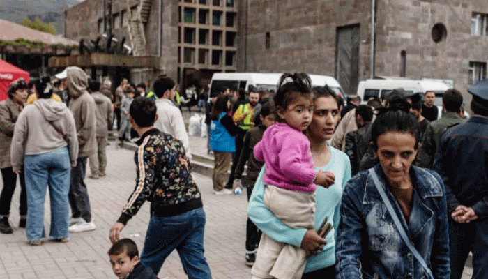 নাগোরনো-কারাবাখ থেকে আর্মেনিয়ায় লাখেরও বেশি শরণার্থী