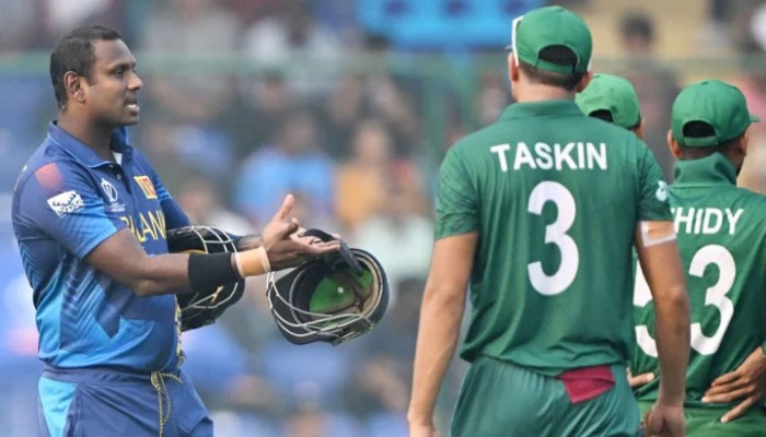 আন্তর্জাতিক ক্রিকেটে প্রথম টাইমড আউটের শিকার ম্যাথুস