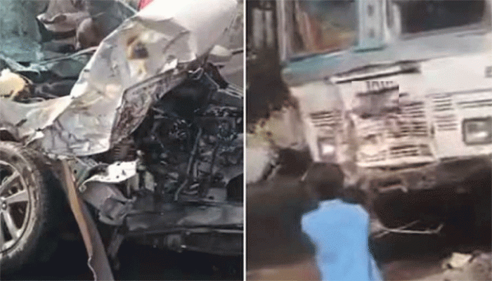 বিয়ে সেরে ফেরার পথে নবদম্পতিসহ নিহত ৫ বিয়ে সেরে ফেরার পথে নবদম্পতিসহ নিহত ৫