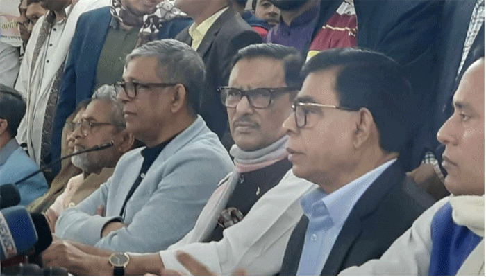 নিরাপত্তা ও উন্নয়নের জন্য বড় হুমকি বিএনপি : ওবায়দুল কাদের 