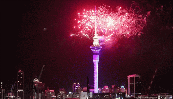 সবার আগে নতুন বছরকে বরণ করে নিল নিউজিল্যান্ড