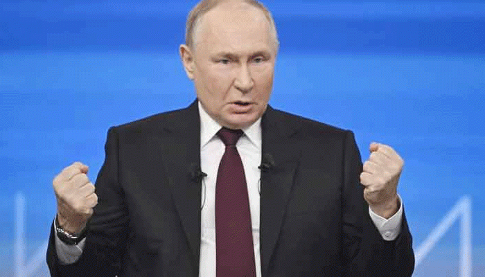 রাশিয়া কখনও পিছু হটবে না : পুতিন 