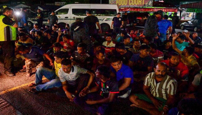 মালয়েশিয়ায় ৯৪ বাংলাদেশিসহ আটক ৫৩০