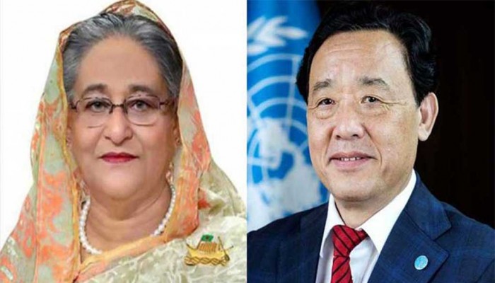 শেখ হাসিনাকে এফএওর মহাপরিচালকের অভিনন্দন শেখ হাসিনাকে এফএওর মহাপরিচালকের অভিনন্দন