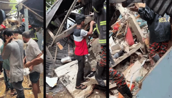 বৃষ্টিতে সিলেটে ভূমিধস, মাটির নিচে আটকা পড়া ৩ জনকে উদ্ধার বৃষ্টিতে সিলেটে ভূমিধস, মাটির নিচে আটকা পড়া ৩ জনকে উদ্ধার