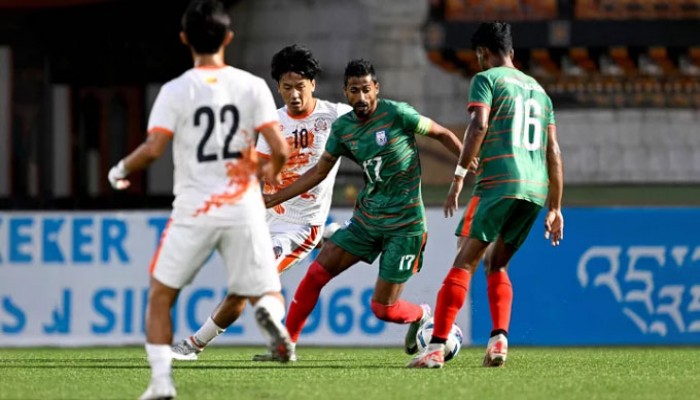 দ্বিতীয় ম্যাচে ভুটানের কাছে হারল বাংলাদেশ