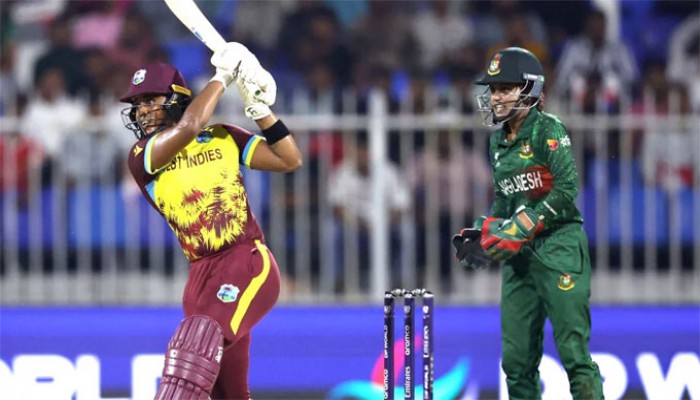 ওয়েস্ট ইন্ডিজের কাছে হেরে বিশ্বকাপ থেকে ছিটকে যাওয়ার পথে বাংলাদেশ