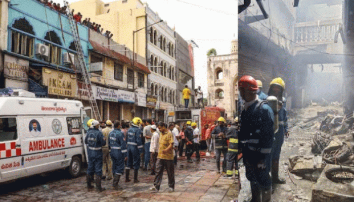 ভারতের হায়দরাবাদে বহুতল ভবনে  ভয়াবহ অগ্নিকাণ্ড, নিহত ১৭