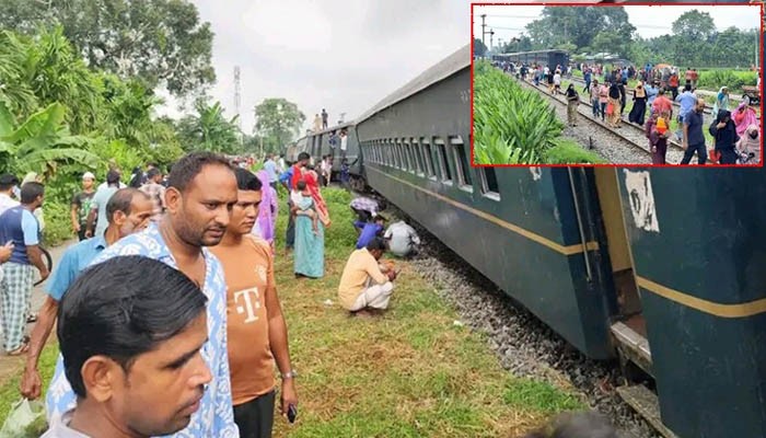 রংপুরে পদ্মরাগের ৬ বগি লাইনচ্যুত, রেল যোগাযোগ বন্ধ রংপুরে পদ্মরাগের ৬ বগি লাইনচ্যুত, রেল যোগাযোগ বন্ধ