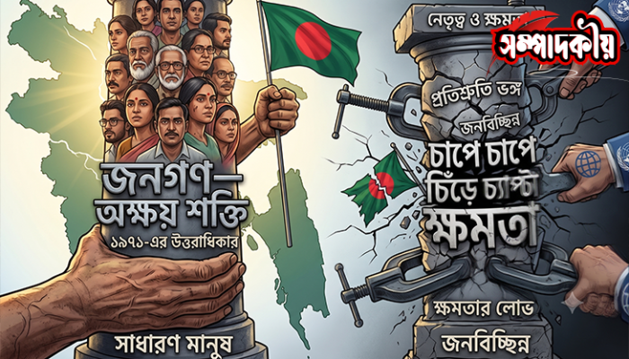 চাপে চাপে চিড়ে চ্যাপ্টা বাংলাদেশ