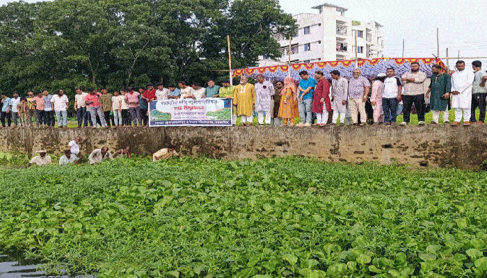অবশেষে ঈশ্বরগঞ্জে কাঁচামাটিয়া নদী পুনরুদ্ধার কার্যক্রম শুরু