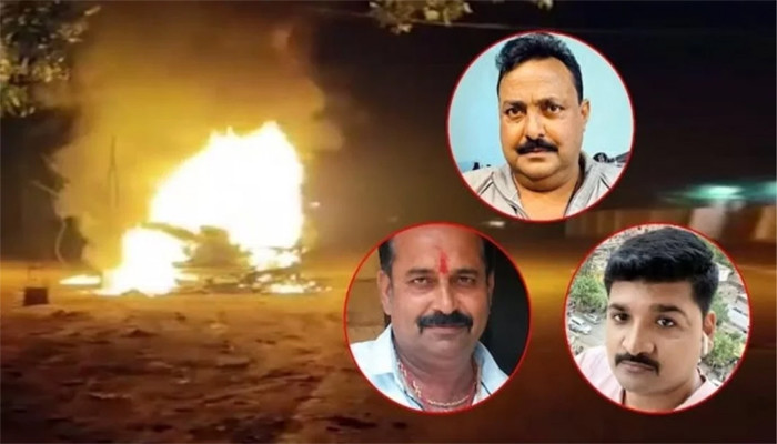 ভারতে ক্ষমতাসীন বিজেপি নেতাসহ তিনজনকে জ্যান্ত পুড়িয়ে হত্যা