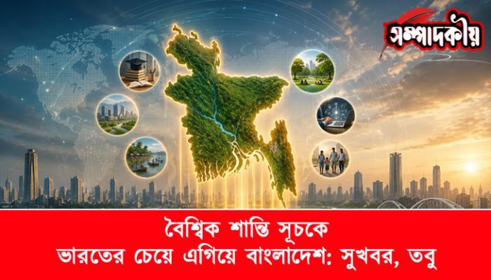 ​বৈশ্বিক শান্তি সূচকে ভারতের চেয়ে এগিয়ে বাংলাদেশ : সুখবর, তবু