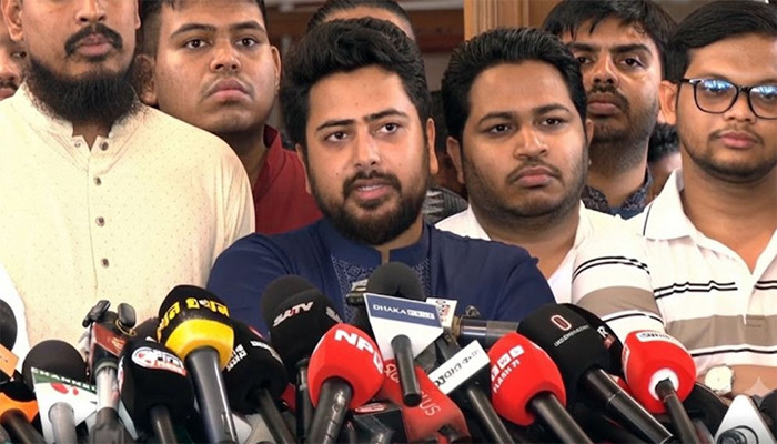 ​জুলাই গণ-অভ্যুত্থানের ইতিহাসকে দলীয়করণ না করার আহ্বান নাহিদ ইসলামের