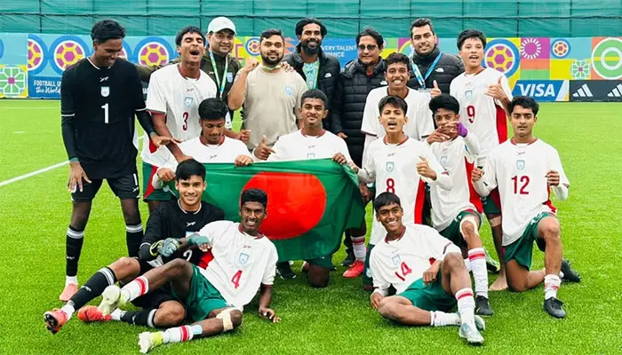 মন্টেনেগ্রোকে উড়িয়ে সেমিফাইনালে বাংলাদেশ