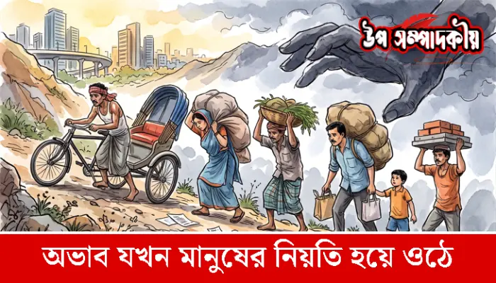অভাব যখন মানুষের  নিয়তি হয়ে ওঠে